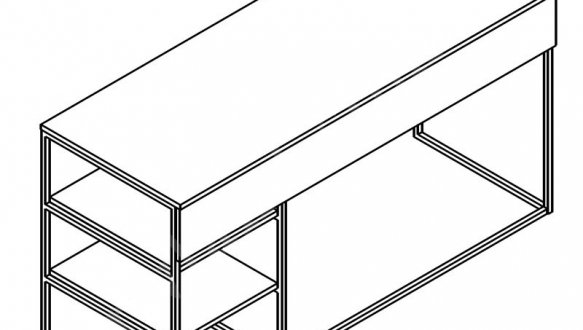 Стол письменный BIU/140 Мерс 1