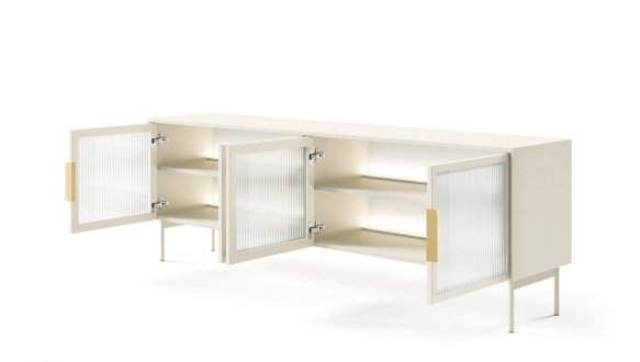 Тумба під ТВ 4D/181 з підсвіткою кашемір Lumi 3