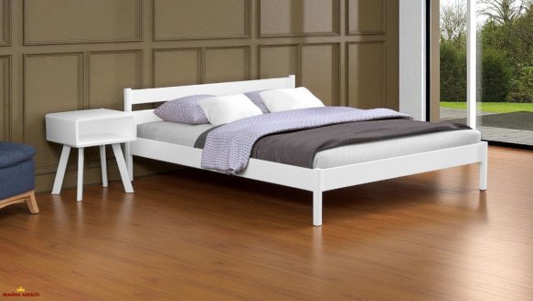 Кровать двуспальная деревянная Эстелла Нота Бене 160 см Щит бука 11