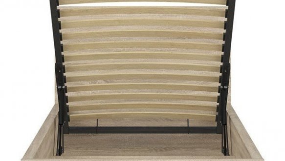 Кровать односпальная BRW Poland LOZ/90/B Tetrix / Тетрикс с подьемним механизмом и нишей для белья ДСП 6