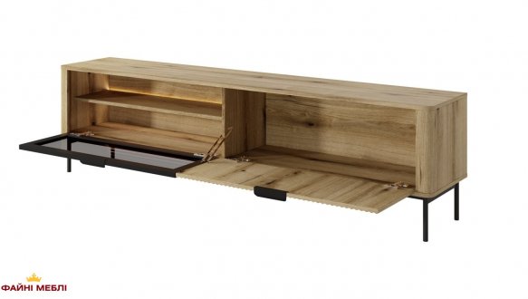 Тумба под ТВ Wilson/Вилсон RTV200 2D Дуб Эвок Perfect Home Ширина 200 см 3