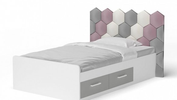 Кровать Холидей с мягкой панелью соты 9
