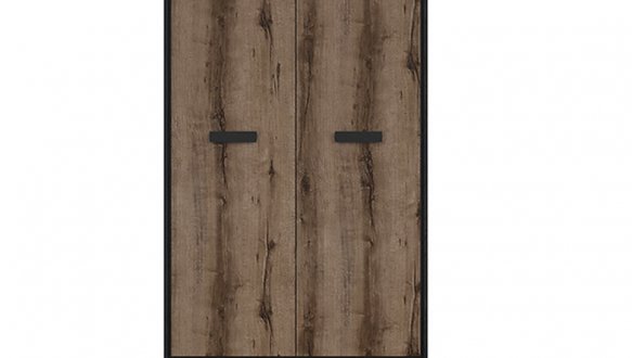 Шкаф BRW Poland SZF2D1S Kassel 2 дверный графит 100 см