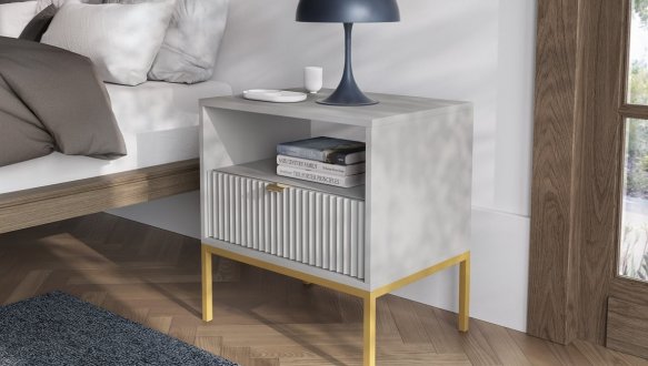 Модульна гостиная Серый/Золотые ножки Nova 8