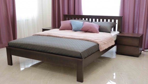 Кровать деревянная низкое изножье Дримка Жасмин Бук