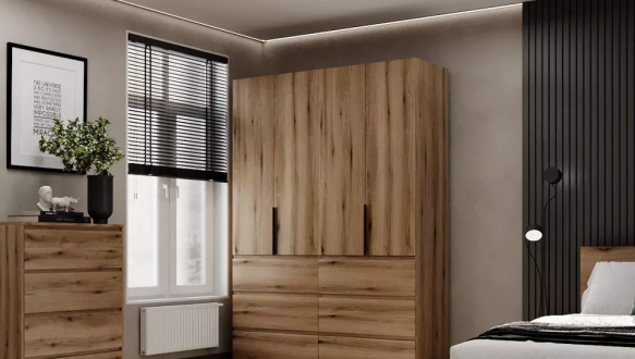 Шкаф распашной комбинированный четырёхдверный Art In Head №10 Light, ширина 160 см 2