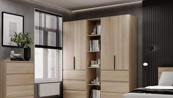 Шкаф распашной комбинированный четырёхдверный Art In Head №6 Light, ширина 200 см 2