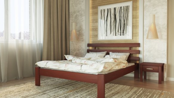 Ліжко дерев'яне Лев Асоль масив Бук 1