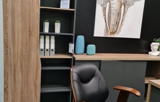 Комп'ютерний стіл Connect 3 Інтарсіо Правий/Лівий Дуб Сонома Трюфель/Антрацит 159 см 6