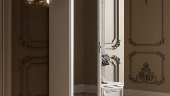 Шкаф с вешалкой ВМК Украина PPK/110P Кентуки 1 дверный белый альпийский 114 см 0