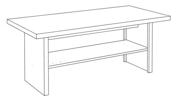 Стіл журнальний LAWA 115 Топ Мікс 1