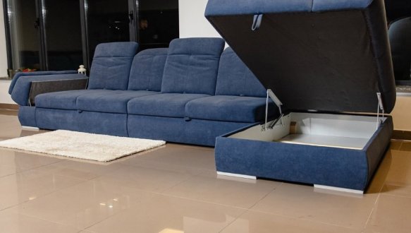 Кутовий диван розкладний дельфін Віко меблі Денвер 2+2 423 см 1