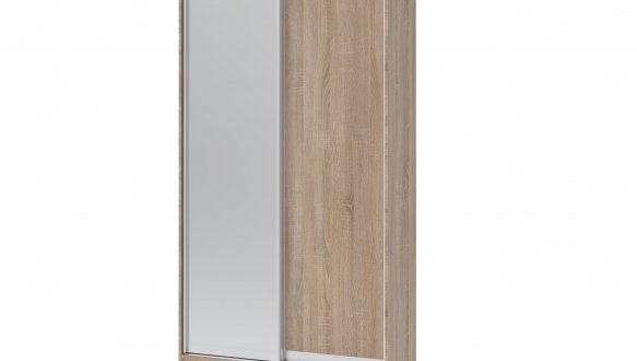 Шкаф-купе с зеркалом Дорос Сити Лайт дуб сонома 2 дверный 120 см