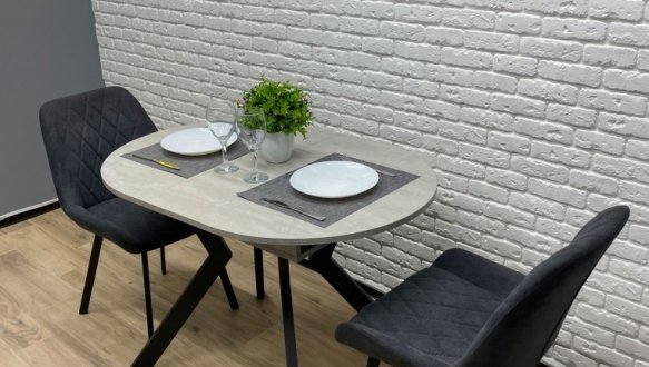 Стіл круглий розкладний MebliRoMax Ronni slide / Ронні Слайд 130 см 3