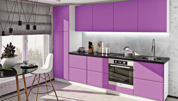 Модульна кухня Хай-тек матова галактика 12