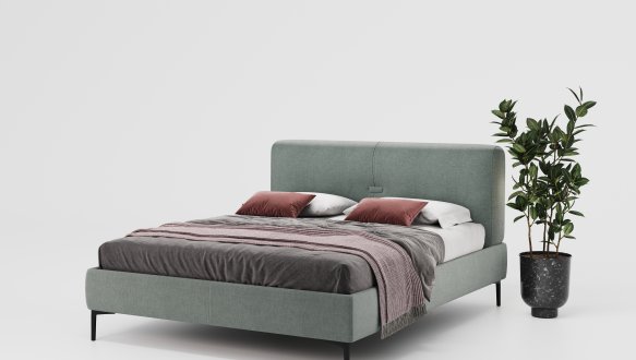 Кровать мягкая двуспальная Woodsoft Bremen / Бремен