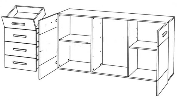 Комод 2D4S Соло 0
