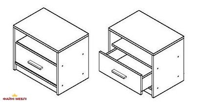 Тумба приліжкова KOM1S Непо 3