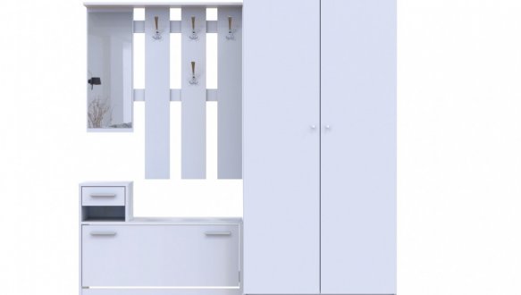 Передпокій Alice/Еліс та шафа Promo Білий Дорос 2