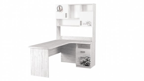 Стол угловой с надстройкой 0