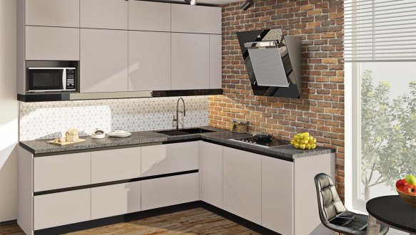 Модульна кухня Gola ручка Високий Фарбований Глянець