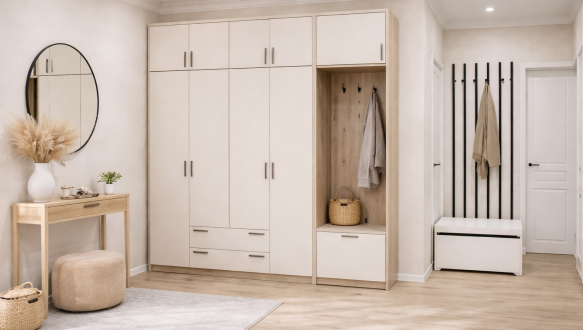 Модульная прихожая Doros Ронди Дуб Артизан / Кашемир