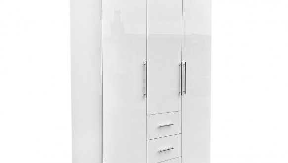 Шкаф 3дв 3шх Миромарк Магнум 3 дверный белый 147 см 0