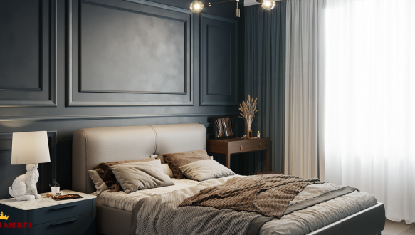 Кровать мягкая двуспальная Bremen / Бремен с подъемным механизмом и нишей для белья 3