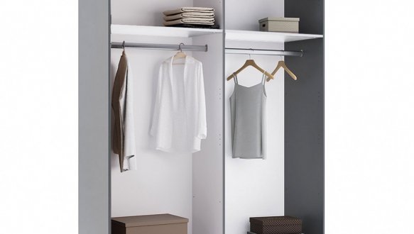 Шкаф 4дв Миромарк Тео 4 дверный графит 180 см 0