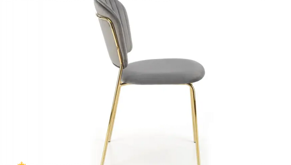 Стул K-499 серый/золотой 2