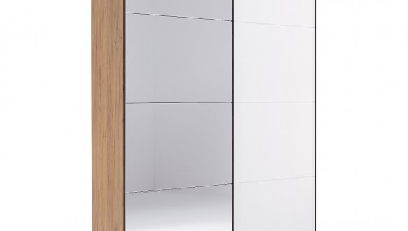 Шкаф-купе з зеркалом Миромарк Асти 2 дверный дуб крафт 150 см