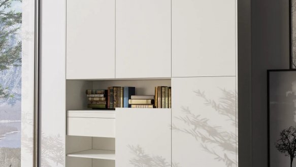 Шкаф Морели RS-2 3 дверный белый 150 см