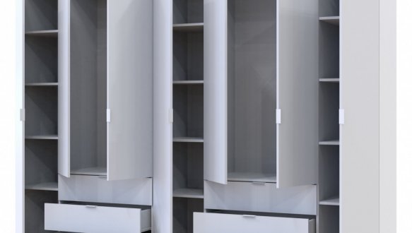 Шкаф Дорос Геллар кашемир 7 дверной 271,2 см 0