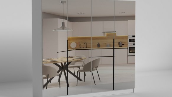 Шкаф распашной Матролюкс Нуар 2000 четырехдверная дуб 200 см 3