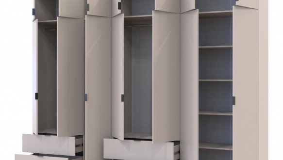 Шкаф для одежды Дорос Лукас кашемир 7 дверный 300 см 0