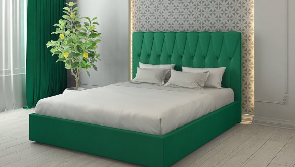 Кровать мягкая двуспальная Лев Лисабон 2