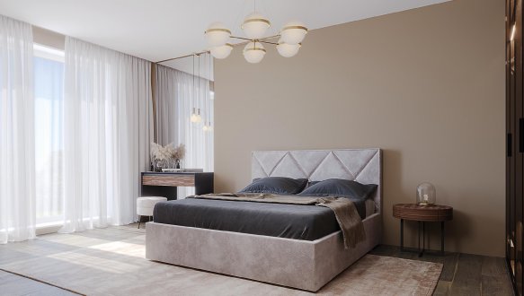 Кровать мягкая Za House Furniture Рубин без подъемного механизма