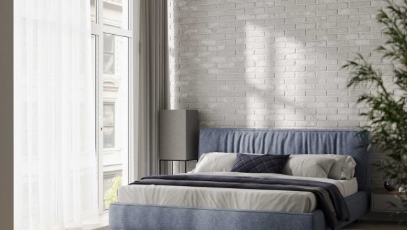 Ліжко м'яке двоспальне Woodsoft Bern / Берн з підйомним механізмом та нішею для білизни 0