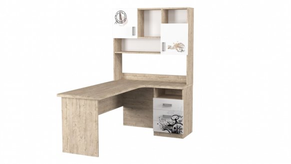 Стол угловой с надстройкой 5