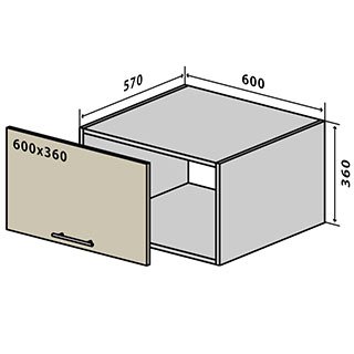 №63 Тумба верхняя окапник 60 Люкс RODOS