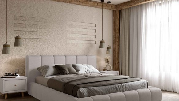 Ліжко м'яке двоспальне Віоріна Деко Подіум 0