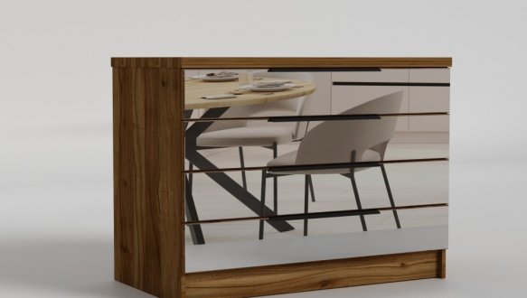 Комод зеркальный 1000 Нуар MatroLuxe 3