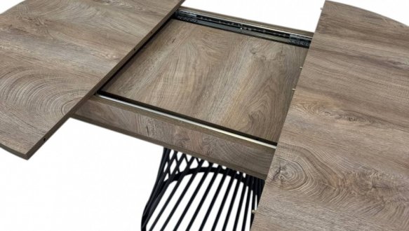 Стіл круглий розкладний MebliRoMax Rondo slide / Рондо Слайд D800 14