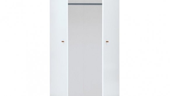 Шкаф SZF2D BRW Poland Heda 2 дверный белый 85 см 3