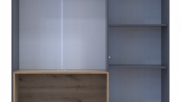 Шкаф для одежды с нишей Дорос Дейл 3-х дверная с 2-мя ящиками 150 см 4