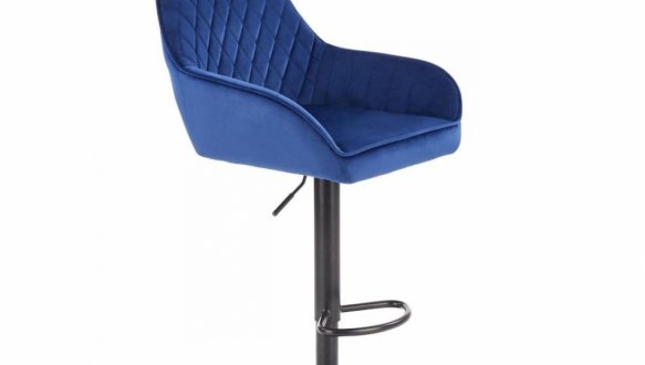 Барный стул H-103 Halmar темно-синий 62-84 см