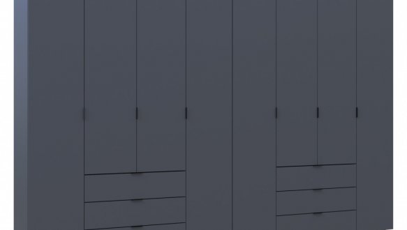 Шкаф Дорос Гелар графит 8 дверной 310 см 5