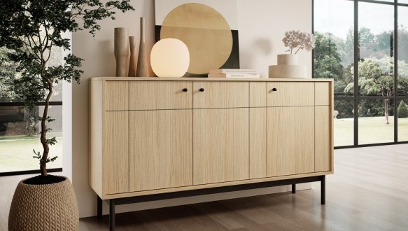 Комод дуб лінеа Japandi K154