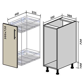 №24 Тумба нижня карго 30 Люкс RODOS