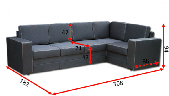 Кутовий диван Аскольд 31-В 2